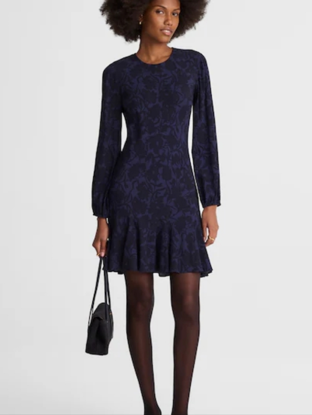 Madewell Puff-Sleeve Flare Mini Dress New Size 2